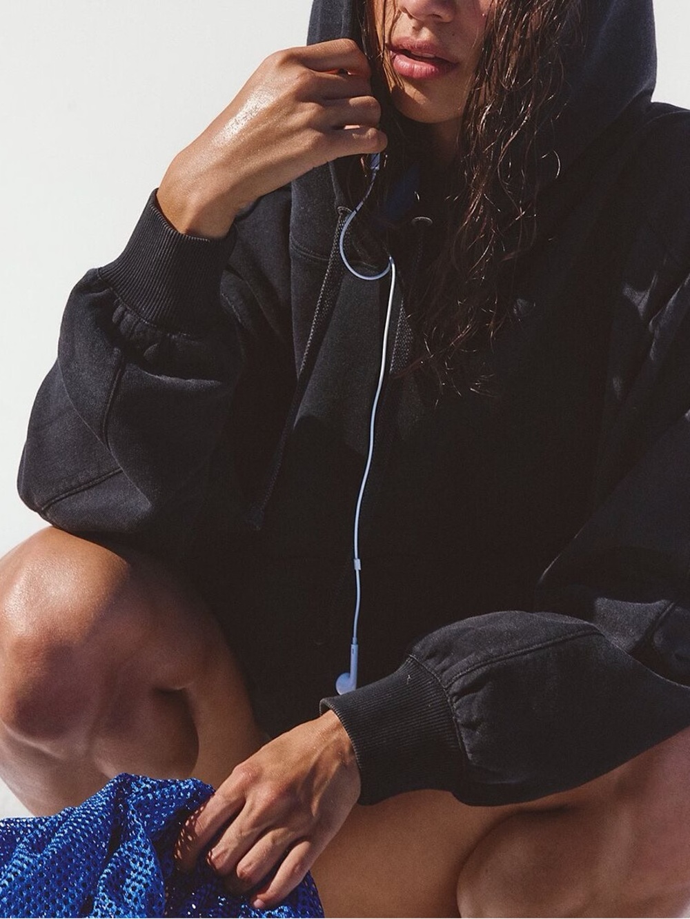 FP Movement by Free People Day Off Hoodie in Black Sz Small - Picture 2 of 7